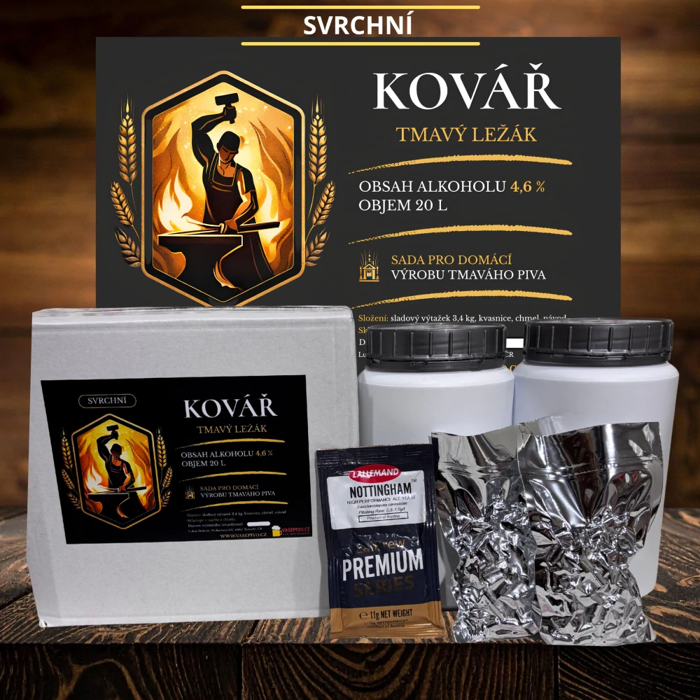 Kovář - Kompletní sada na Tmavý Ležák (svrchní) 20 l