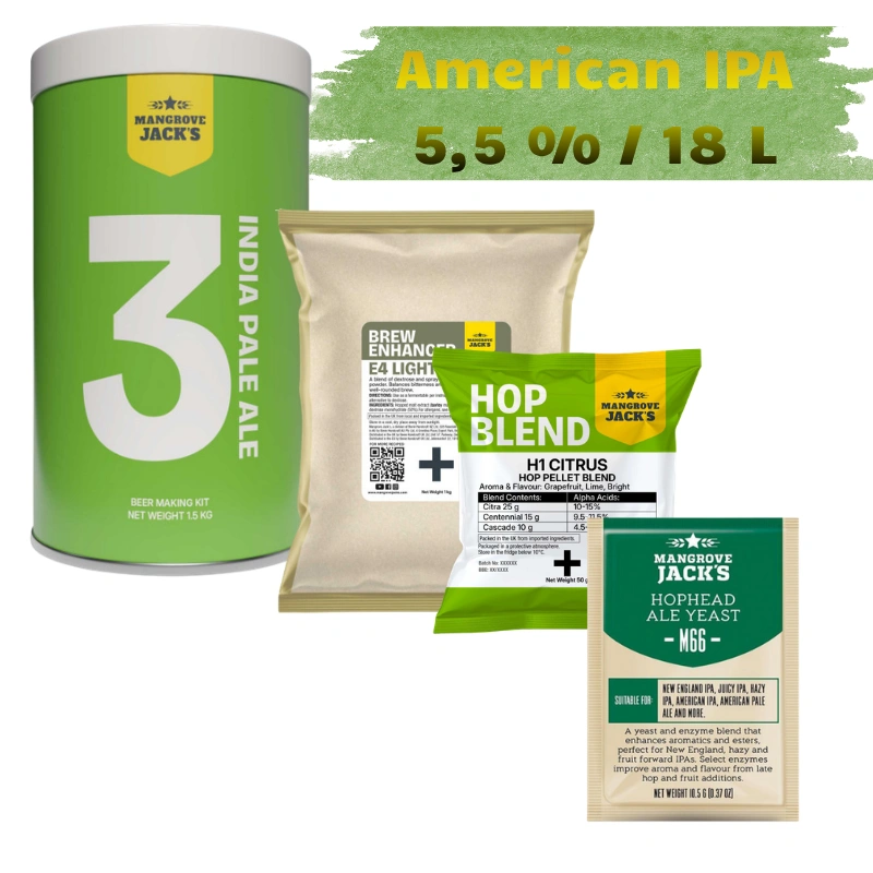 Set Mangrove Jack´s American IPA 5,5%/18L
