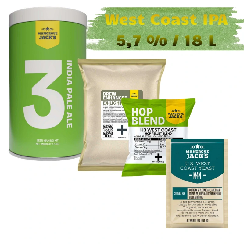 Set Mangrove Jack´s West Coast IPA 5,7%/18L