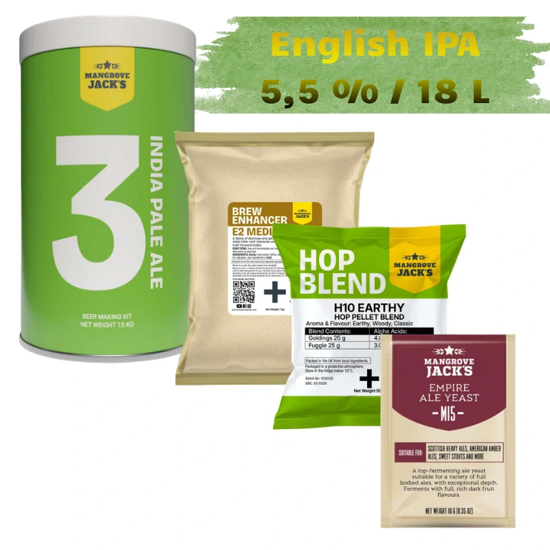 Set Mangrove Jack´s English IPA 5,5%/18L