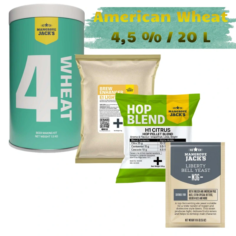 Set Mangrove Jack´s American Wheat 4,5%/20L
