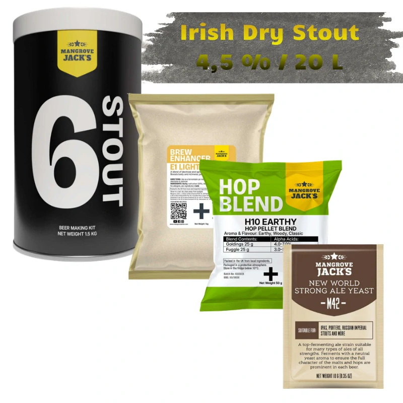 Set Mangrove Jack´s Irish Dry Stout 4,5%/20L