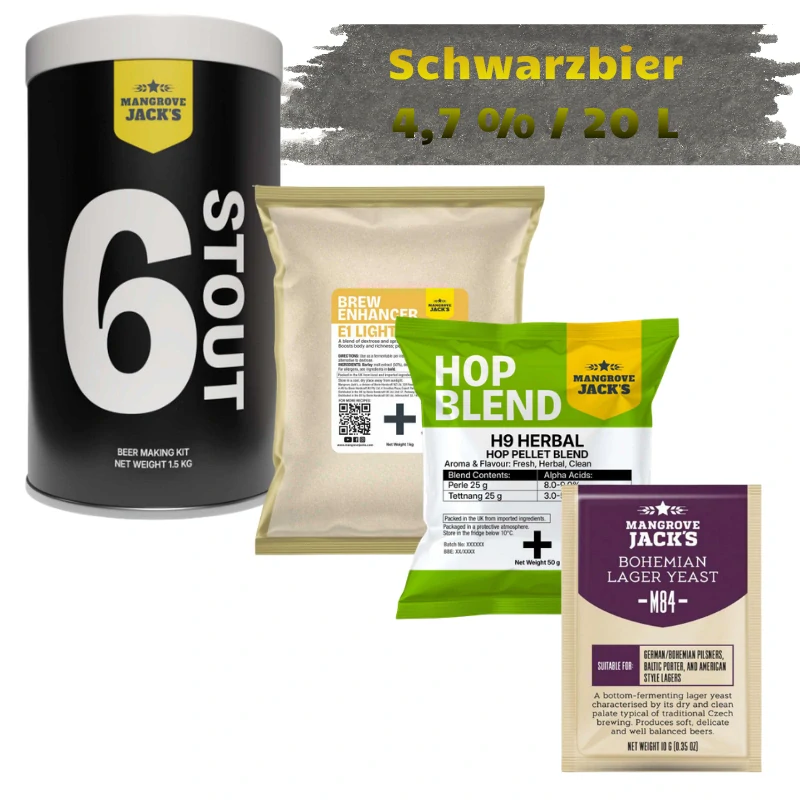 Set Mangrove Jack´s Schwarzbier 4,7%/20L