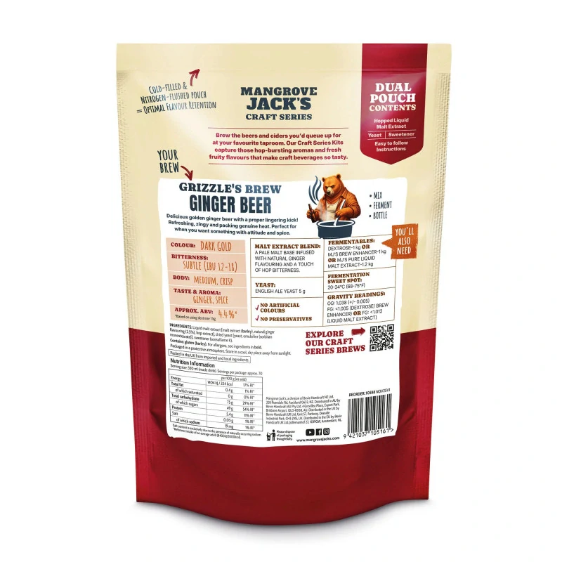 Mangrove Jack´s Craft Series - Ginger Beer koncentrát 1,8 kg