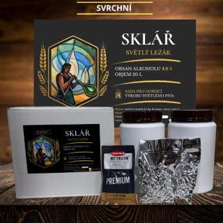 Sklář - Kompletní sada na Světlý ležák (svrchní) 20 l